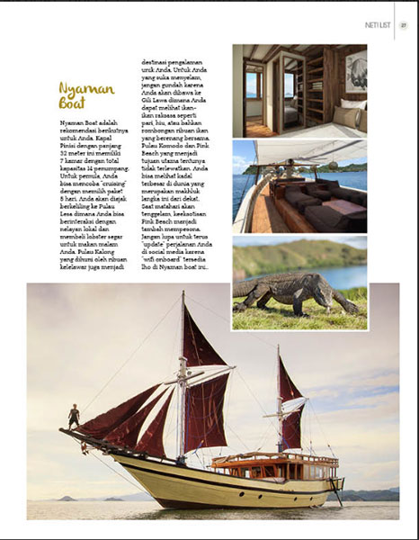 Nyaman Boat on Network! Magazine